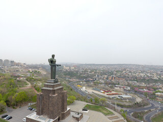 Wall Mural - mother armenia statue in victory park, yerevan, armenia