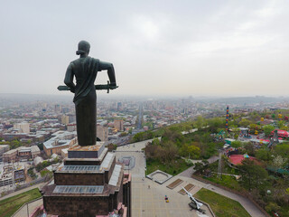Wall Mural - mother armenia statue in victory park, yerevan, armenia