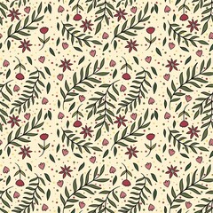 seamless pattern with leaves