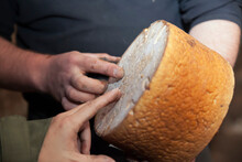 Gamonéu Or Gamonedo Cheese Is A Type Of Blue Cheese With A Protected Designation Of Origin That Is Made In Various Towns In The Councils Of Cangas De Onís In The Principality Of Asturias, Spain.