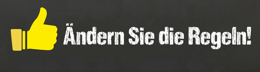 Poster - Ändern Sie die Regeln!