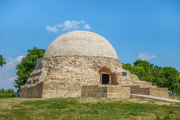 Wall Mural - Building of Northern Mausoleum, monument of the times of the Volga Bulgaria (XIV century). Shot in Bolgar, Russia