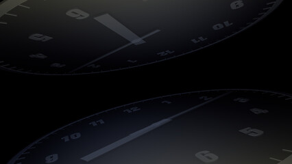 Wall Mural - time flow images with analog clock cg illustration.