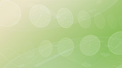 Wall Mural - time flow images with analog clock cg illustration.