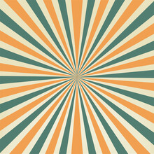 Light Green, Orange, Brown Distributed In A Beautiful Retro Style. For Backgrounds, Banners, Cards Or Text
