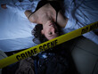© Stocked House Studio - Crime Scene - Woman dead lying on the bed