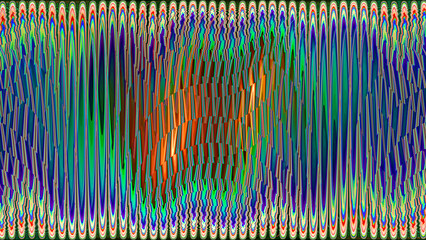 Wall Mural - 3d effect - abstract colorful fractal graphic 