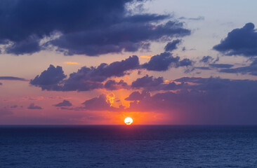 Canvas Print - Sea sunset