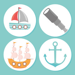 Sticker - nautical and sailor