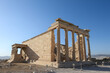 The Erechtheion or Temple of Athena Polias on the north side of the Acropolis, Athens, Greece