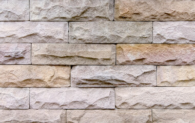 Wall Mural - Sandstone wall surface for light brown background