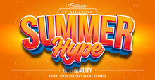 Editable Text Style Effect - Summer Hype Text Style Theme.