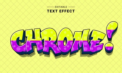 Poster - Editable Text Effect Mockup. Vector Graphic Style