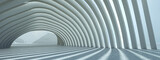 Fototapeta Przestrzenne - Abstract structure ,long tunnel, 3D rendering, panoramic image