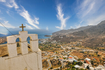 Wall Mural - Church in Chora village of Serifos