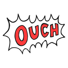 Ouch Illustration. High Quality Vector