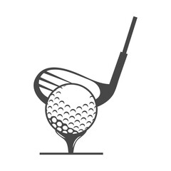 Sticker - golf club and ball