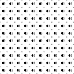 Poster - Square seamless background pattern from black headlight symbols are different sizes and opacity. The pattern is evenly filled. Vector illustration on white background