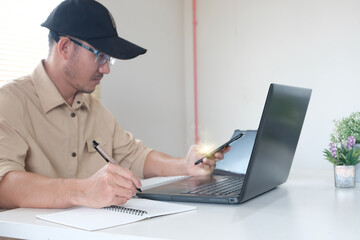 Poster - Person working on laptop