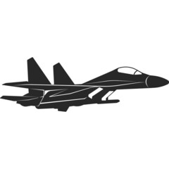 Wall Mural - Jet fighter. Military aircraft. Aviation. Vector imageJet fighter. Military aircraft. Aviation. Vector image.