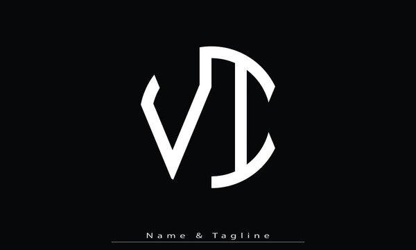 Alphabet letters Initials Monogram logo VI , IV