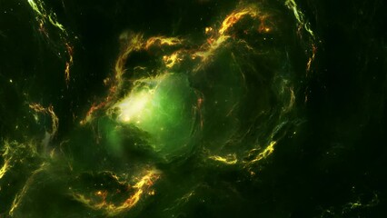 Wall Mural - Open space video footage. Space gas clouds. Cosmos neutral animation.