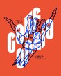 Skeleton shaka modern typography t-shirt print. California bone hand surfing gesture silkscreen vector illustration.