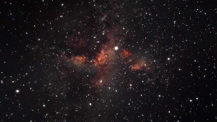 Wall Mural - infinity of galaxies and stars throughout the universe. seamless looped repetitive animation flight 