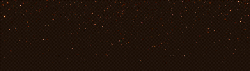 Wall Mural - Light effect with lots of shiny sparkle glare particles isolated on dark background.	
