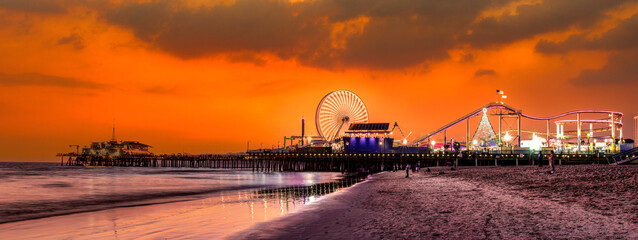 Fototapete - Santa Monica Pier Los Angeles California