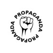 © sljubisa - Propaganda icon. Propaganda symbol isolated on white