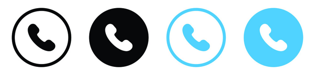 Leinwandbilder - call icon, contact us telephone icon. communication phone icons