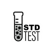Sexual transmitted disease test icon