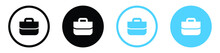 Work Job Bag Icon, Briefcase Icon. Jobs Icons