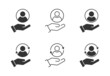 © Burbuzin - Customer care icon. customer retention symbol. Vector illustration.