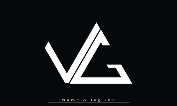Alphabet letters Initials Monogram logo VG , GV