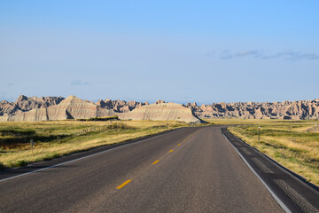 Wall Mural - View of Badlands National Park, South Dakota, USA