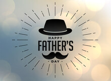 Happy Fathers Day Hipster Style Background