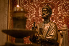 Closeup Shot Of A Religious Statue