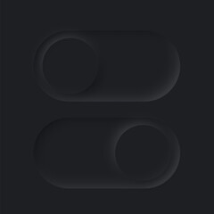 Poster - Neumorphism UI, slide bar set, neumorphic soft white slidebars with shadow for mobile app