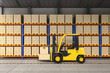 © phonlamaiphoto - Forklift in warehouse