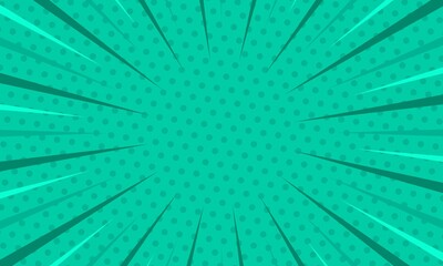 Blank comic cartoon green background template