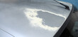 paint deformation on the car surface due to the sun,