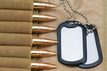 Army Identification Medallions, Bandolier With Cartridges, Concept: Military Special Operation, Sniper Work In War, Financing Of War, Mercenary Activities, War Crimes.