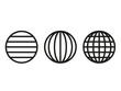 spheres globe earth grid, horizontally and vertically, latitude and longitude.