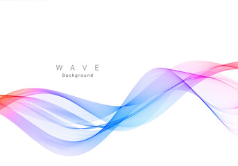 Wall Mural - Colorful wave design modern background