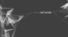 Network Geometric Line Tech Background. Abstract Network Technology Vector. EPS 10