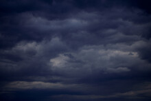Dark Blue Clouds Before Storm