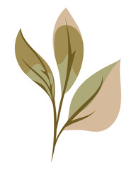 Sticker - foliage nature icon