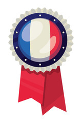 Sticker - france flag rosette